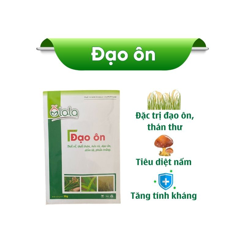 Phòng trừ đạo ôn lúa - đạo ôn cổ bông - Olala Đạo ôn 25g
