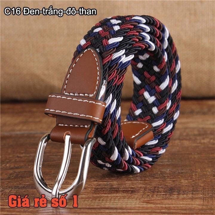 Thắt lưng nữ vải dù co giãn bản 2,5 cm- nhóm màu hoạ tiết