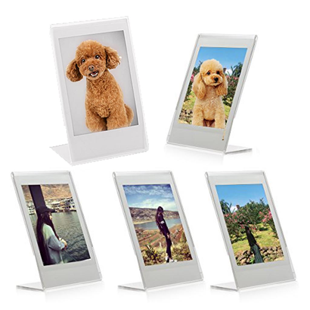 4x Acrylic Photo Frame for Fujifilm Mini Instax 9 8 90 Paper Film 3 "Photo