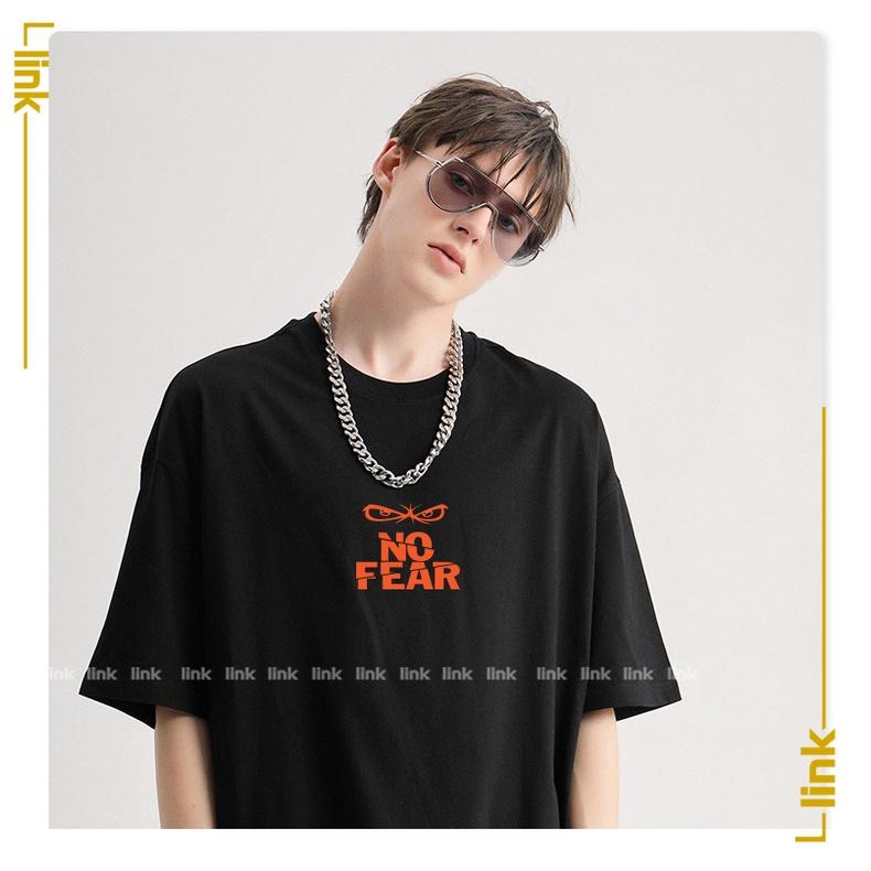 Áo tay lỡ NO FEAR chữ kiểu dáng rộng unisex