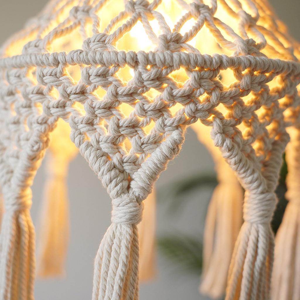 Macrame Ceiling Lamp   Hanging Light  for Bedroom