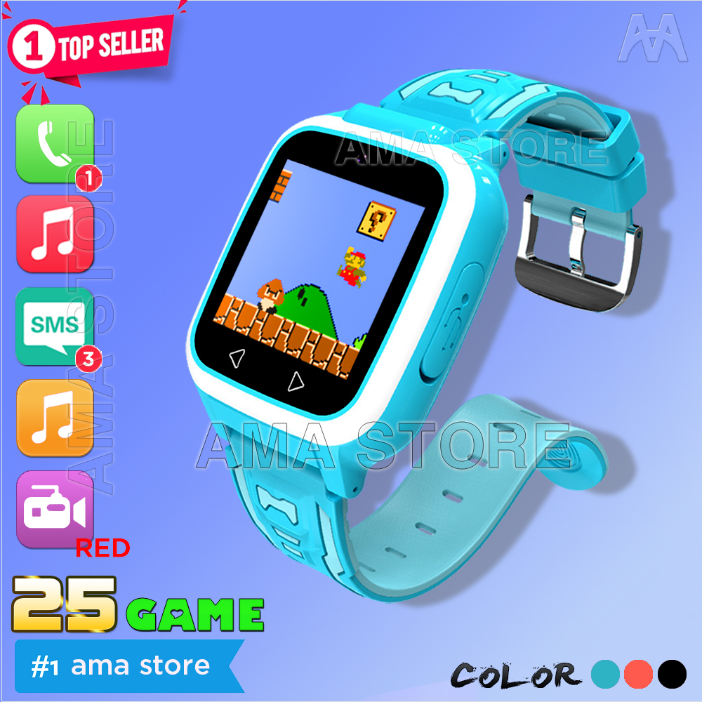 Đồng Hồ Thông Minh 25 Game Y8S Gắn Thẻ Nhớ 32G Nghe Nhạc Lắp Sim Gọi Điện Thoại Không Cần App Quản Lý Hàng Nhập Khẩu - Xanh Lam