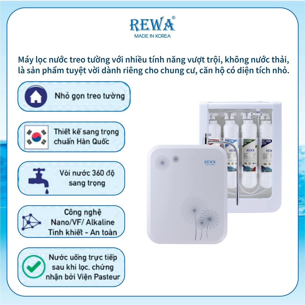 Máy Lọc Nước Công nghệ Nano/VF Hàn Quốc REWA - RW-NA-401 thiết kế treo tường - Hàng chính hãng