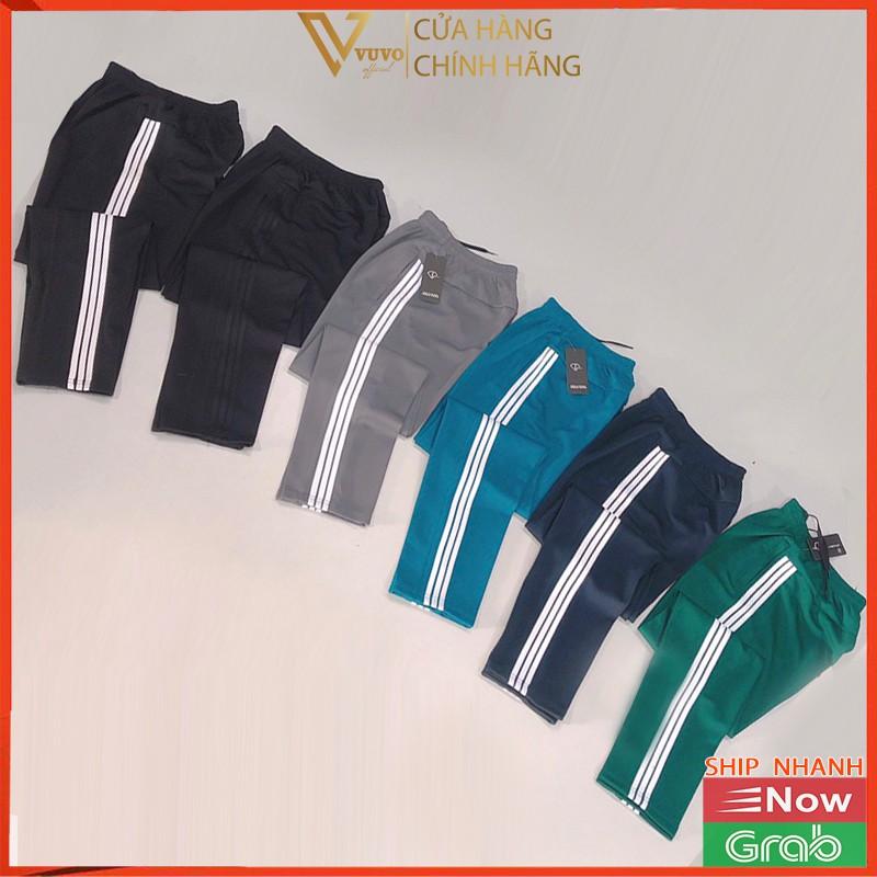 Quần Thể Thao Nam Nữ 3 Sọc Nhiều Màu Chất Vải Thun Nỉ Nhẹ Thoáng Bền Bỉ