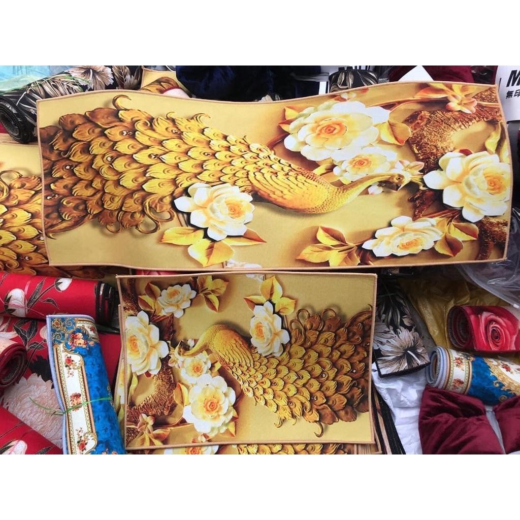 Bộ 2 thảm bếp 3d chống trơn trượt cao cấp hàng nhập khẩu