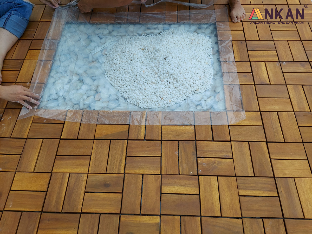 Vỉ Gỗ Nhựa Lót Sàn ANKAN 30x30cm – Bền Đẹp, Chịu Lực Cao, Lắp Ghép Nhanh, Dùng Cho Ban Công &amp; Sân Vườn