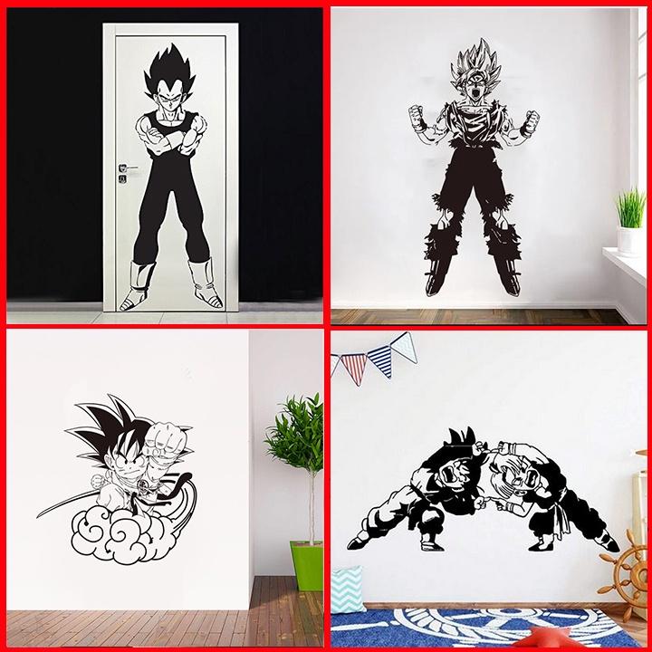 Decal 3D Dragon Ball - Anime 7 Viên Ngọc Rồng - Tranh Dán Tường Cao Cấp Không Viền AmyShop