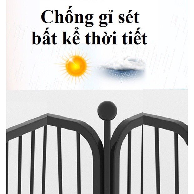 [MẪU HOT] Chuồng Quây Chó Lớn - Nan Ống Cao Cấp - Gồm 6 Tấm Ghép 90&amp;100cm