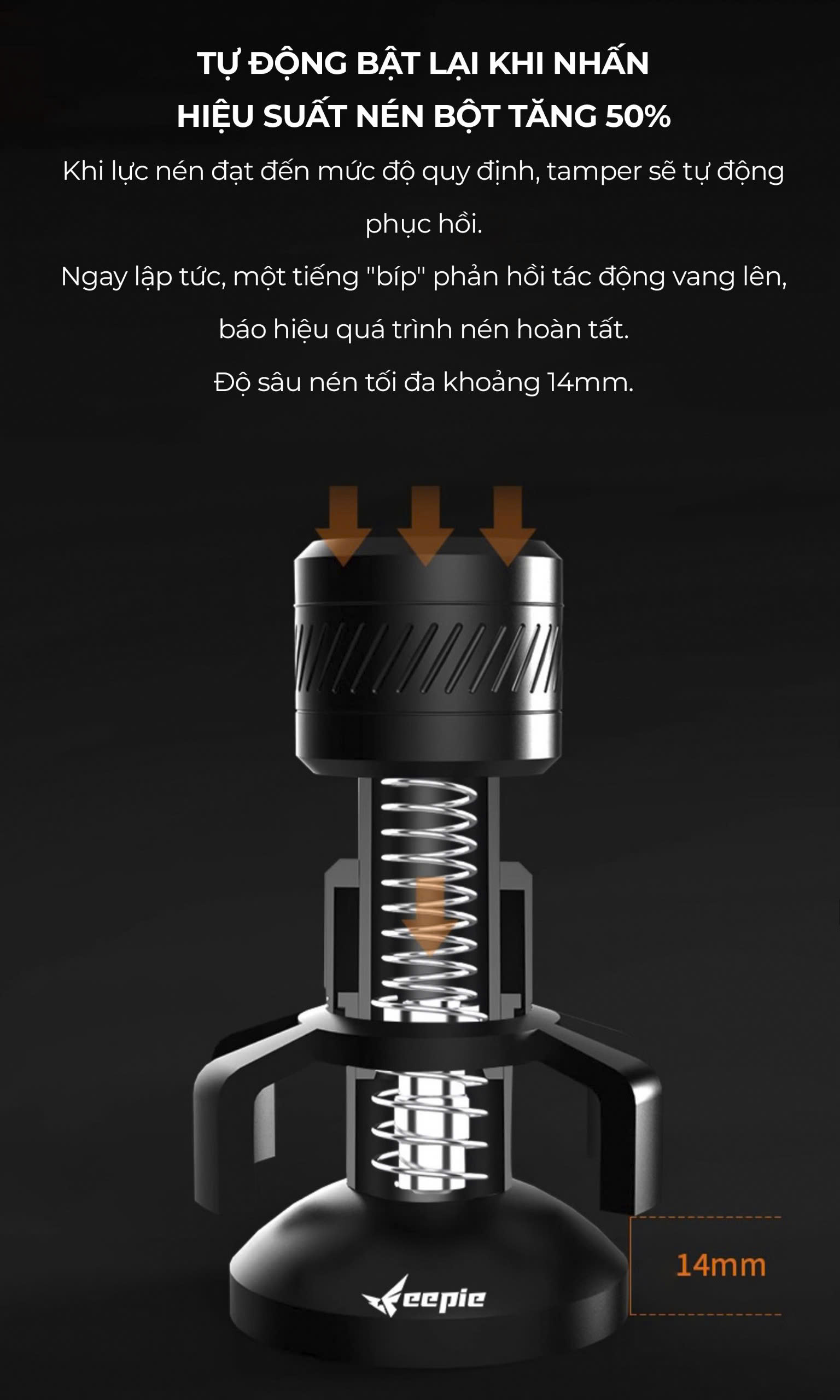 Feepie Tamper cố định lực cân bằng THOR