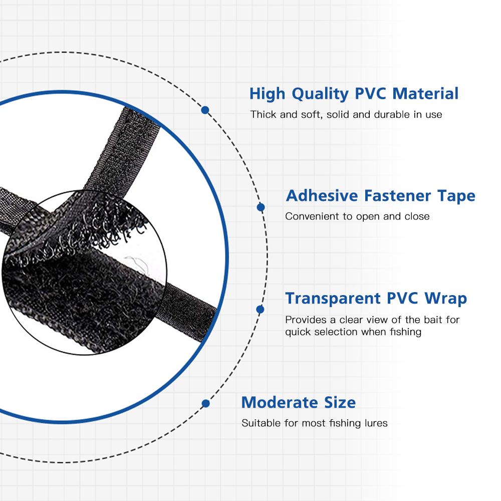 Bao PVC trong suốt dùng để bọc mồi câu cá, che móc câu