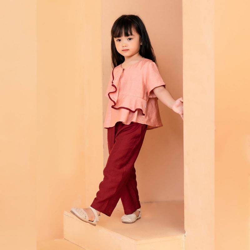 Bộ bé gái ngắn tay, quần áo trẻ em Freedy Kids - KBN1206