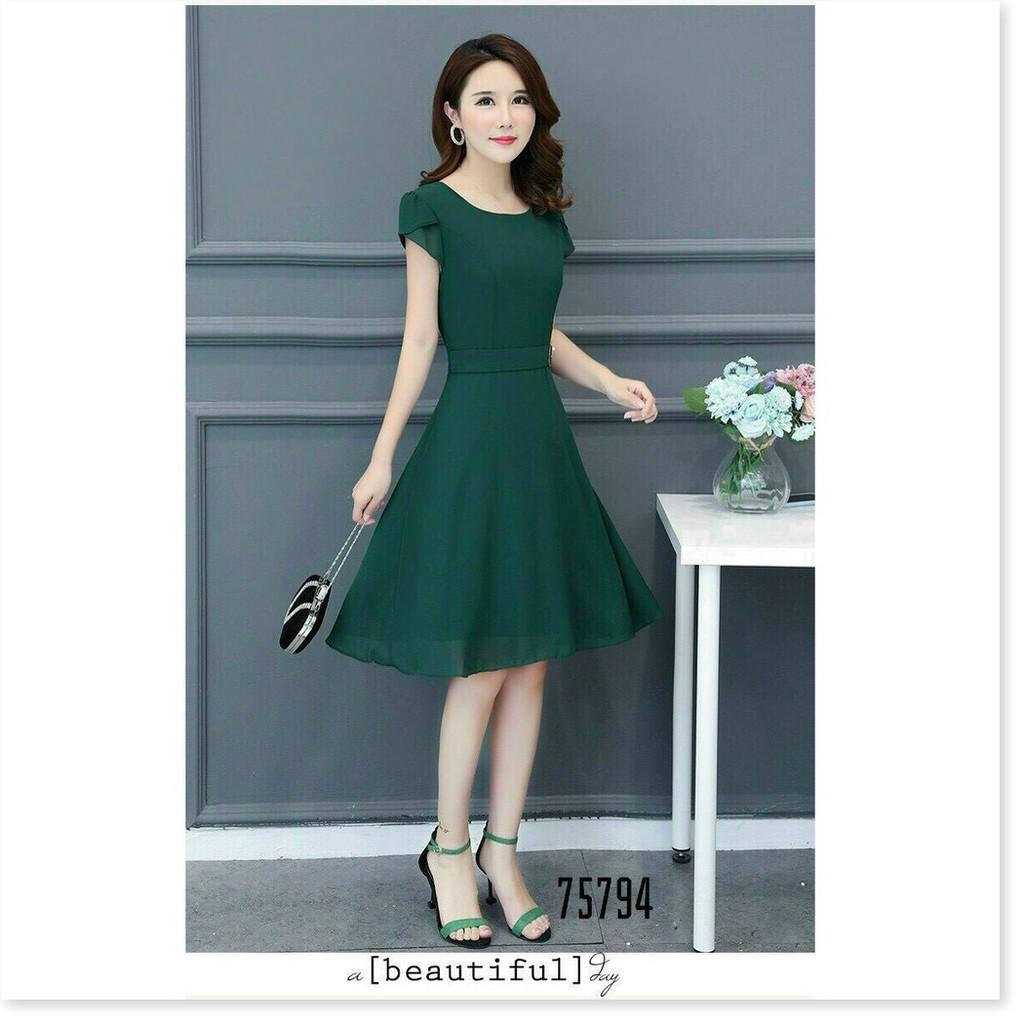 ĐẦM VOAN CHIFFON DÁNG SUÔNG,HỌA TIẾT TRƠN NHƯNG KHÔNG KÉM PHẦN SANG TRỌNG MẪU MỚI NHẤT HIỆN NAY