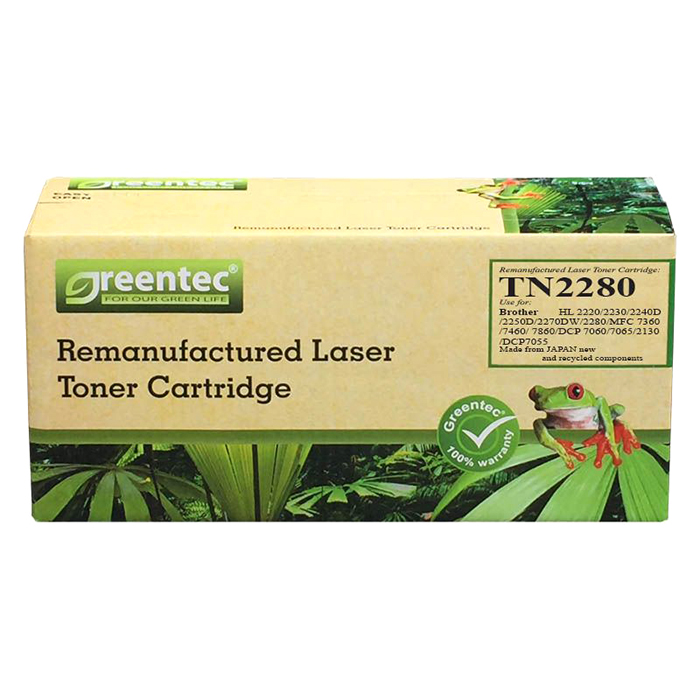 Mực in laser đen trắng Greentec Brother TN2280 - Hàng chính hãng