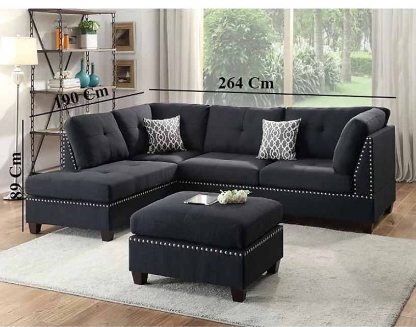 Ghế sofa góc phòng khách giá rẻ Tundo HHP-SFG01-V1