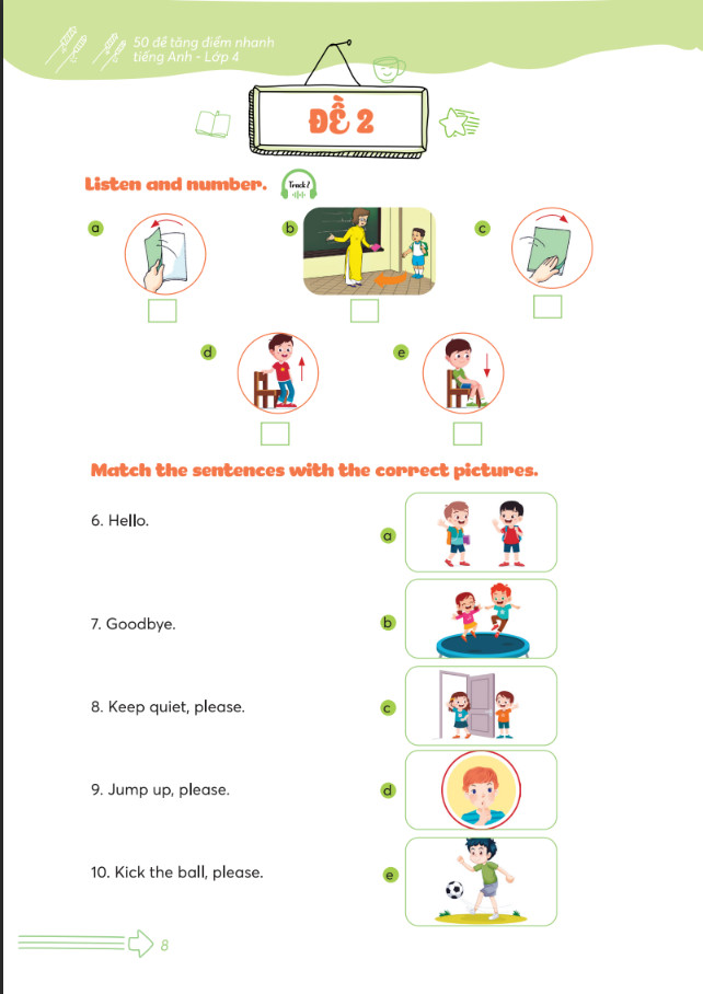 50 Đề tăng nhanh điểm Tiếng Anh lớp 4