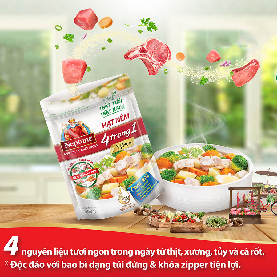 Hạt Nêm Neptune 4 Trong 1 Vị Heo 500g