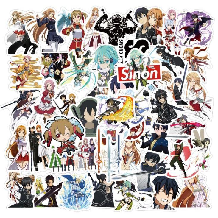 Sticker dán cao cấp Sword Art Online Cực COOL ms#168