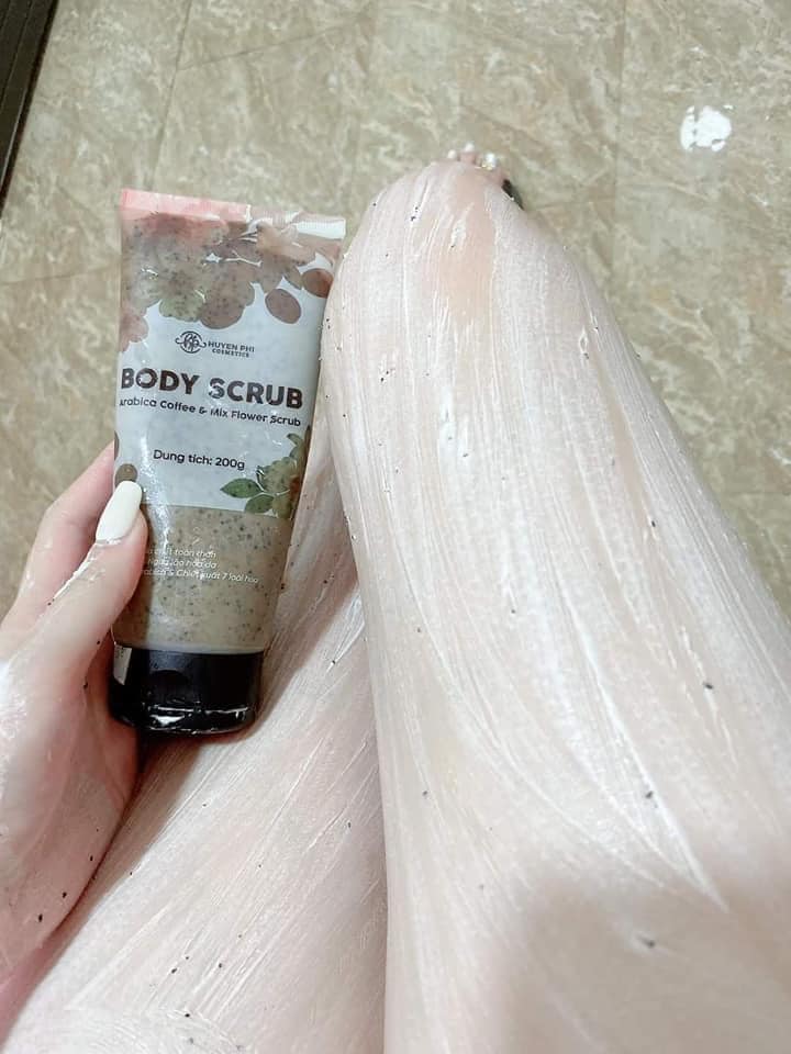 BODY SCRUB Tẩy Tế Bào Chết Huyền Phi , tăng hiệu quả làm sạch sáng da, kích thích tái tạo da