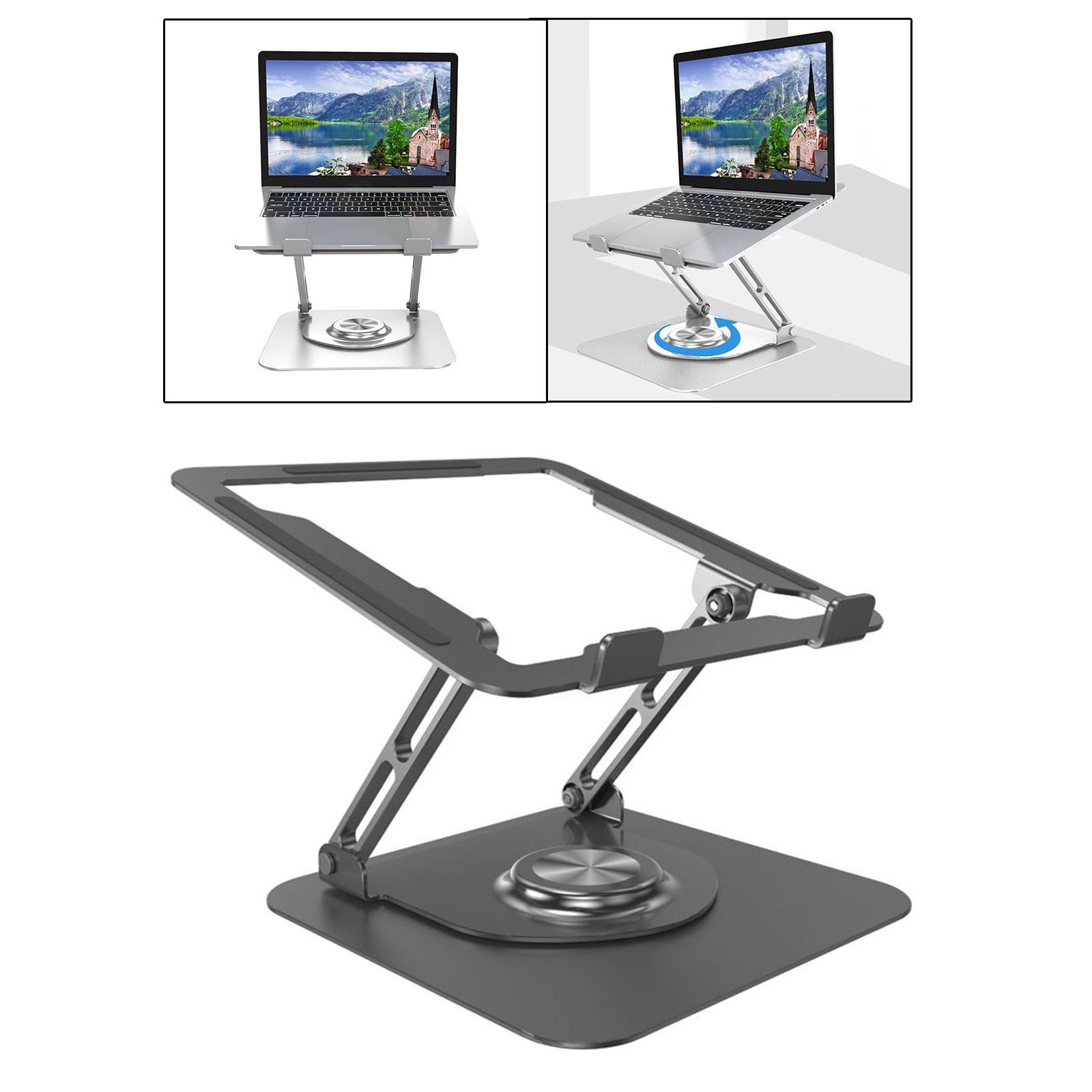 Universal Laptop Stand Ergonomic Heat Dissipation Adjustable for Tablet PC Black