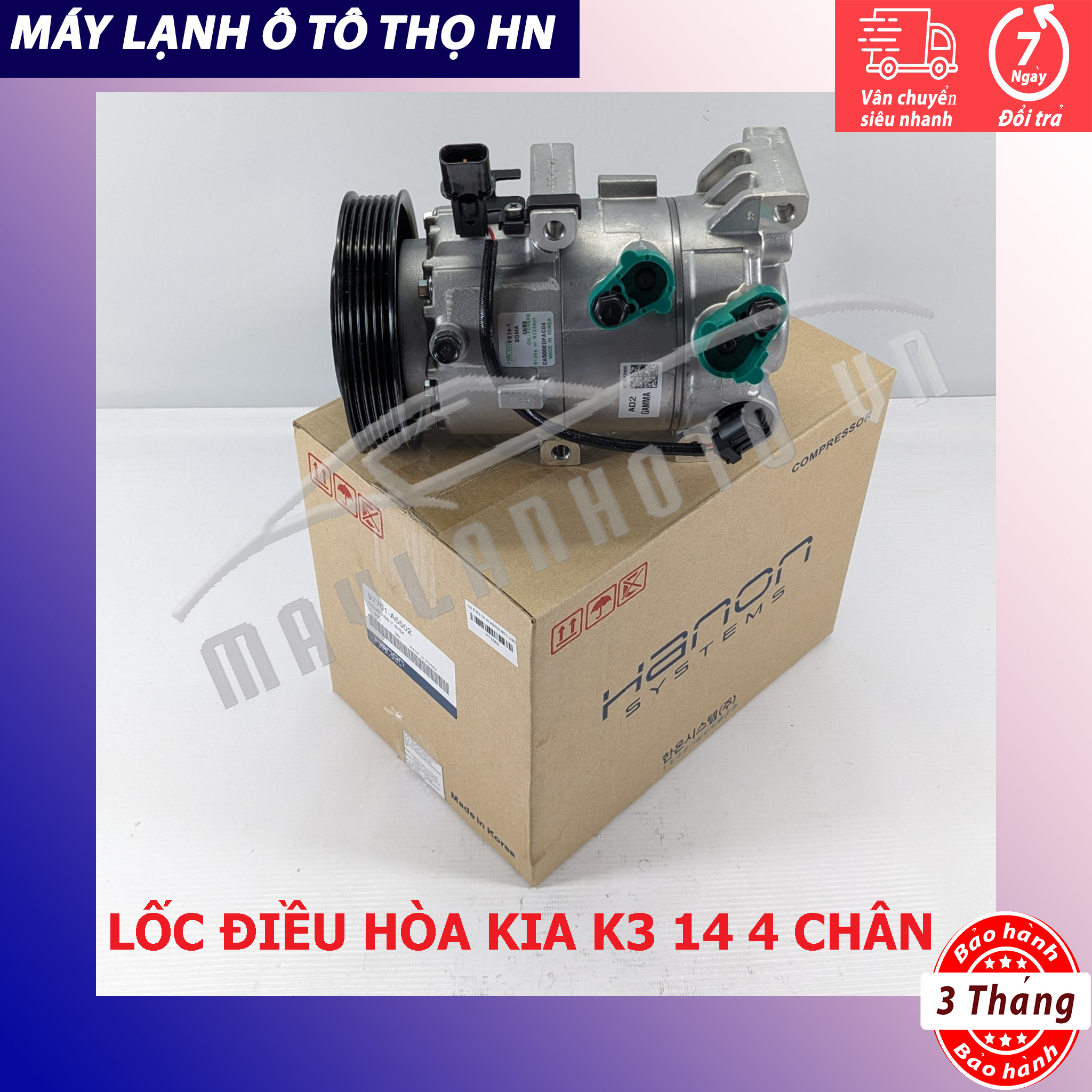 Lốc điều hòa Hyundai Elantra / Kia K3-Cerato 2014 2015 2016 Hàng Hàn Quốc 14 15 16 97701-A5502/A7600