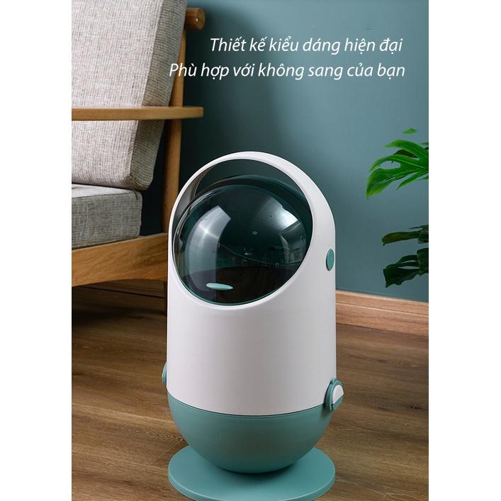 Thùng rác gia đình Không Gian Mở Space Capsule Shaped Trash Can Dung Tích 20L