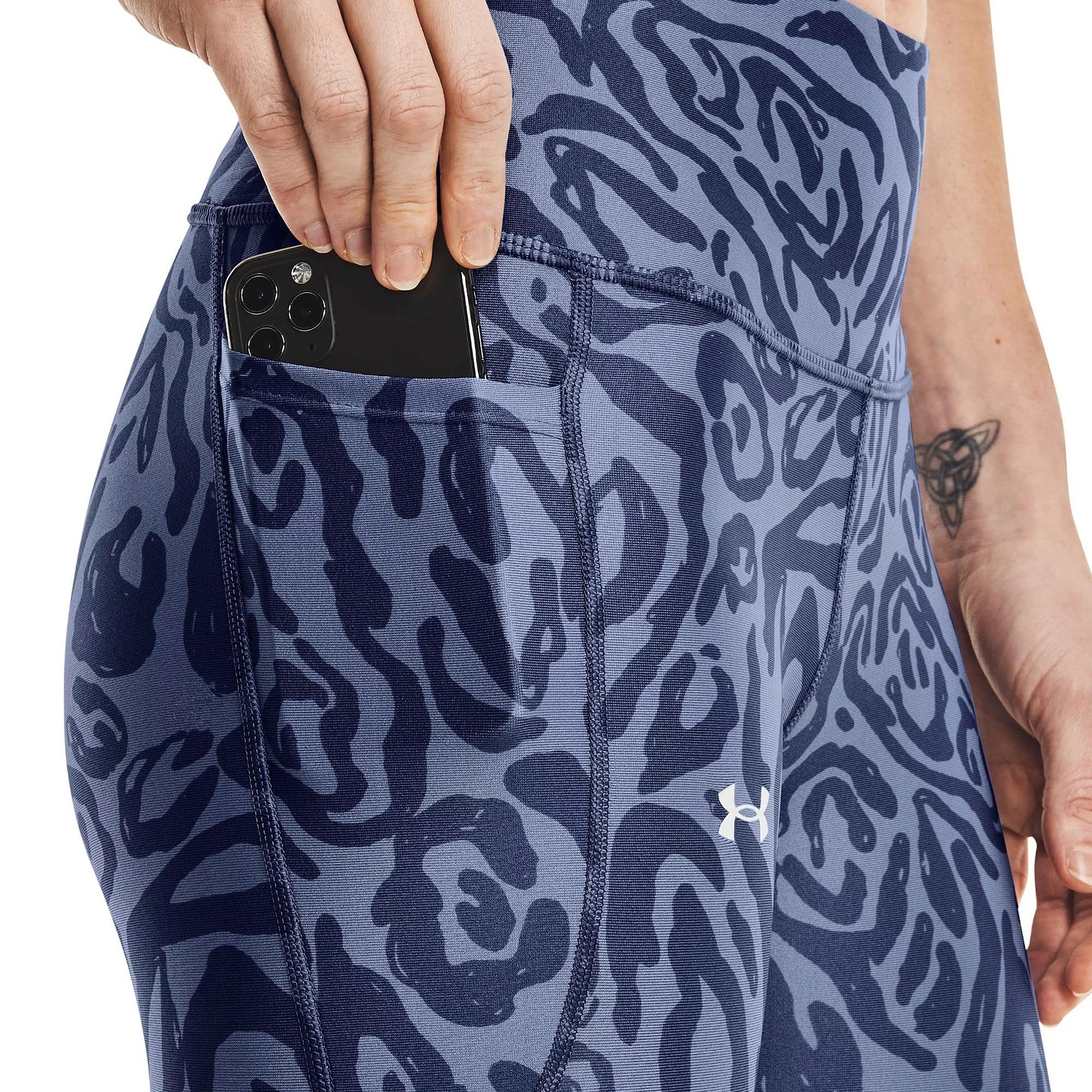 Quần legging thể thao nữ Under Armour Baselayer UaHG Amr Tonal PRT Capri NS - 1365342-470