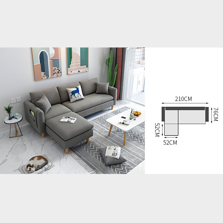 Ghế Sofa Phòng Khách Cao Cấp - Salon Sofa Phòng Khách - Salon Phòng Khách - Ghế Sofa Đa Năng, Ghế Sofa Chữ L Phòng Khách, Ghế Sofa Giường Đa Năng, Ghế Sofa Chữ L Cao Cấp. KT 2m1 x 80cm