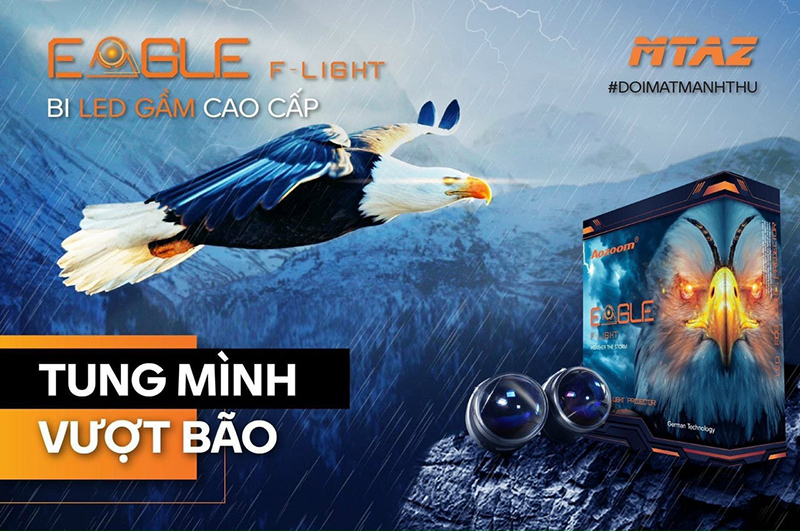 BI GẦM LED EAGLE F- LIGHT AOZOOM CHÍNH HÃNG ,Bi Gầm Led Chim Ưng Của Aozoom