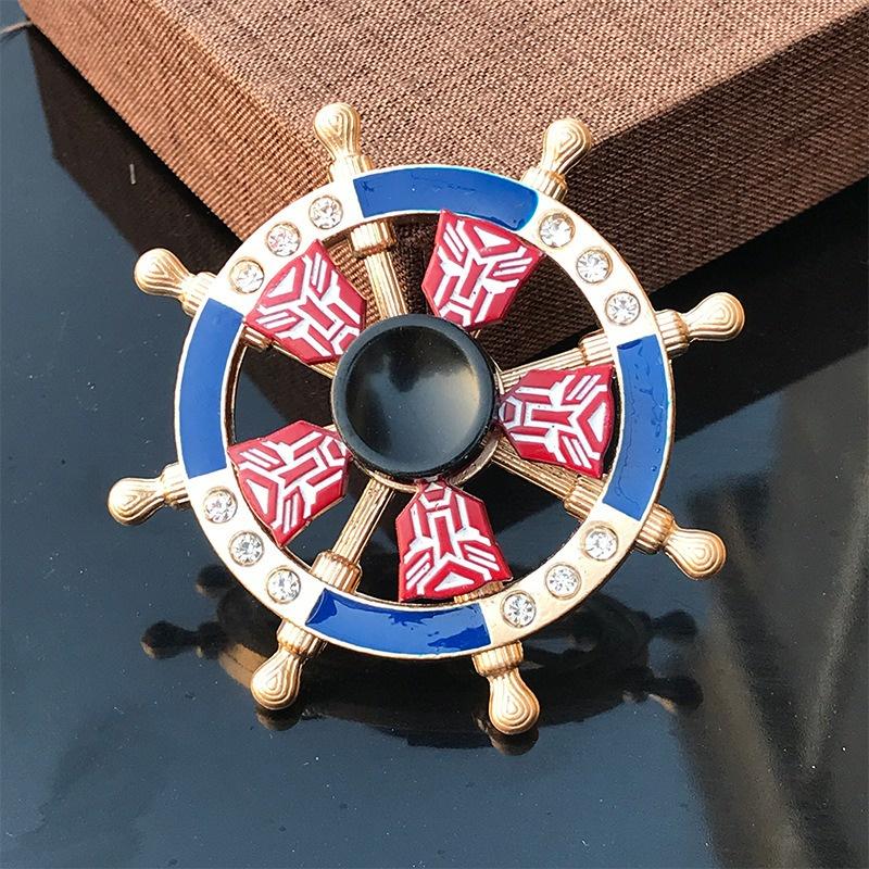 Con Quay Hand Fidget Spinner Kim Loại màu vàng loại đẹp- Con quay spinner