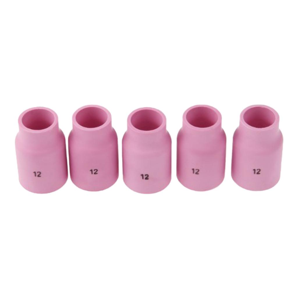 5 PC Nhôm Cốc Sứ Vòi Phun 53N87 #12 Cho Tig Đèn Pin Pta DB SR WP17 18 26