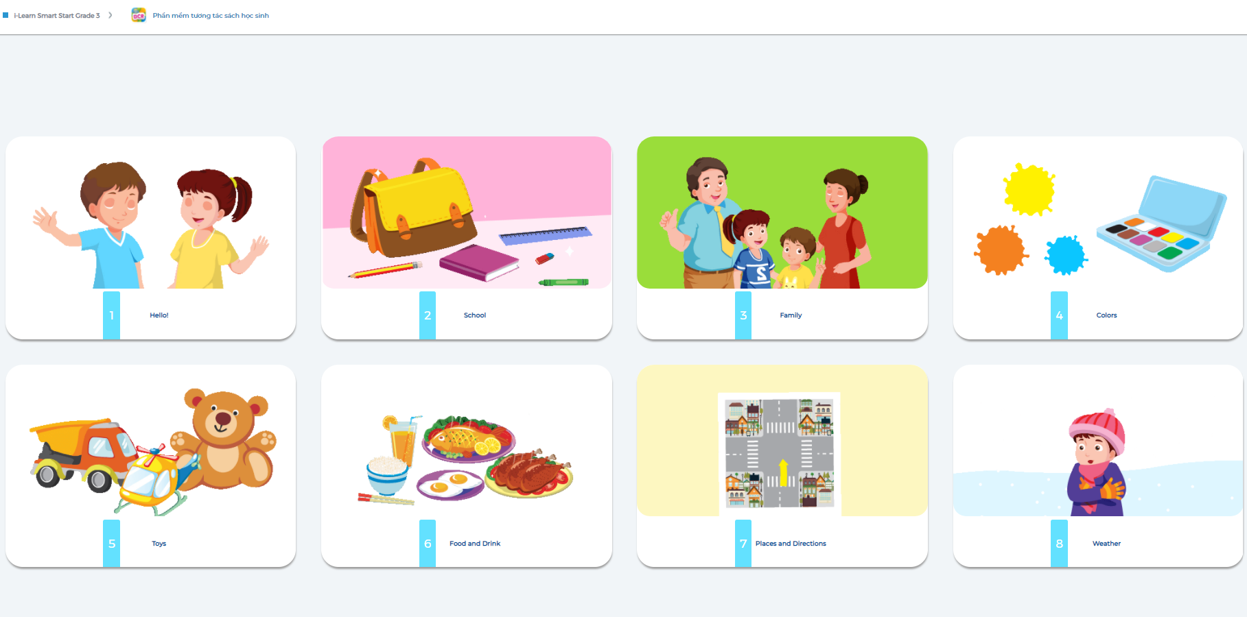 I-Learn Smart Start Grade 3 - Ứng dụng phần mềm tương tác sách học sinh