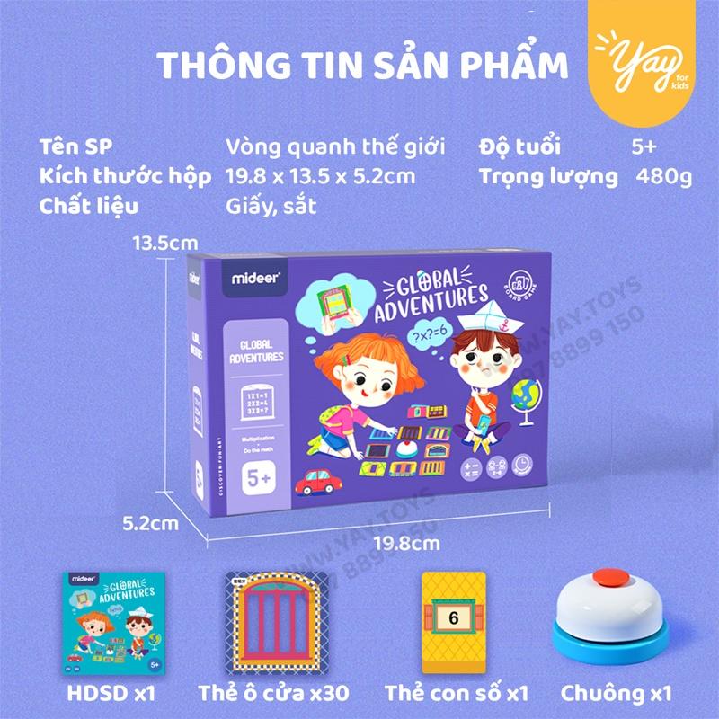 Bộ Trò Chơi Boardgame Toán Học Mini cho trẻ 4+ - MIDEER