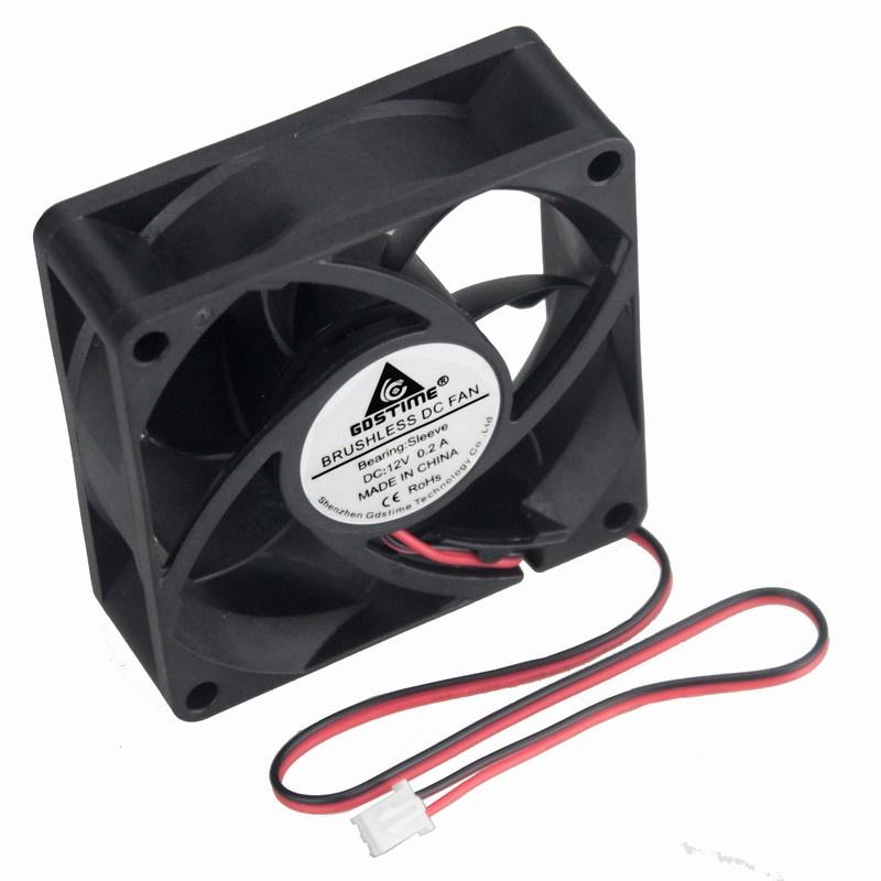 Gdstime 1 Pcs 1Pin 70mm x 11mm PC Case Cooling Fan 11V Computer Case Cooler 70x70x11mm DC Brushless Cooling Fan 7cm 7011s