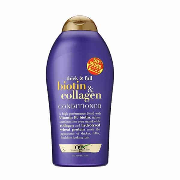 Dầu Xả Tóc OGX Thick Full + Biotin Collagen 577ml Hàng Nhập Mỹ Ngăn Ngừa Rụng Tóc