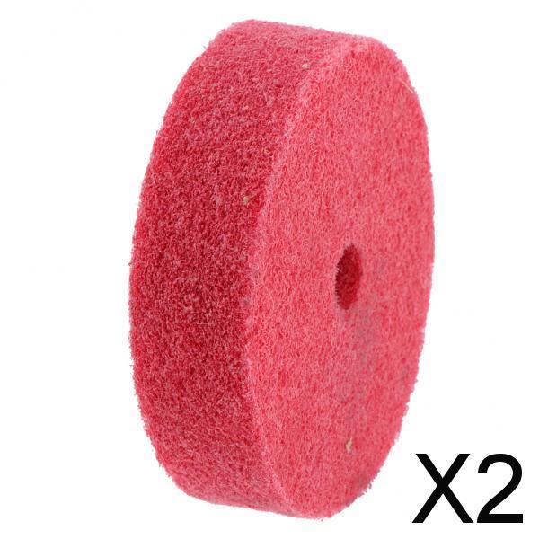 2x3'' Nylon Fiber Polishing Wheel Grinding Wheel for Bench Grinder Red
