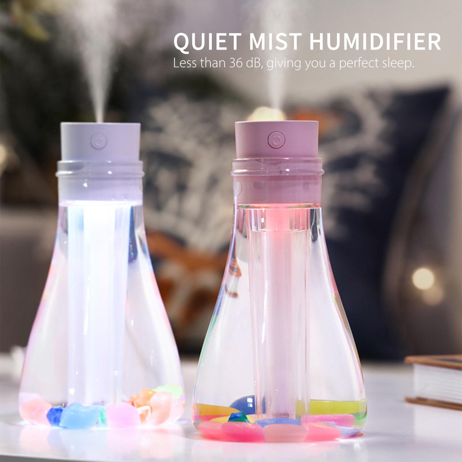 Máy tạo ẩm, phun sương, khuếch tán tinh dầu, 2 chế độ, 500mL