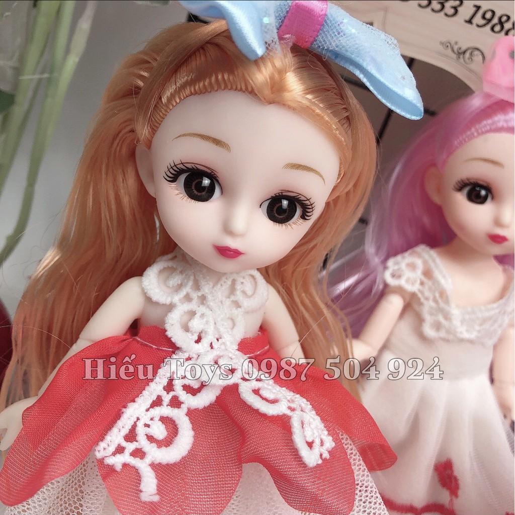 Búp Bê Hộp 6 Bê Chibi 16cm Mắt Đá Giống Thật Hàng Cao Cấp Búp Bê Đồ Chơi Cho Bé Gái