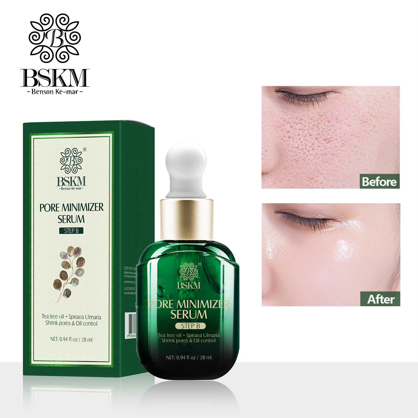 BSKM Pore Minimizer Serum 28ml Thu Nhỏ Lỗ Chân Lông Kiểm Soát Dầu Nhẹ Nhàng Và Dưỡng Ẩm Dầu Cây Trà Tinh Chất Chăm Sóc Da Mặt