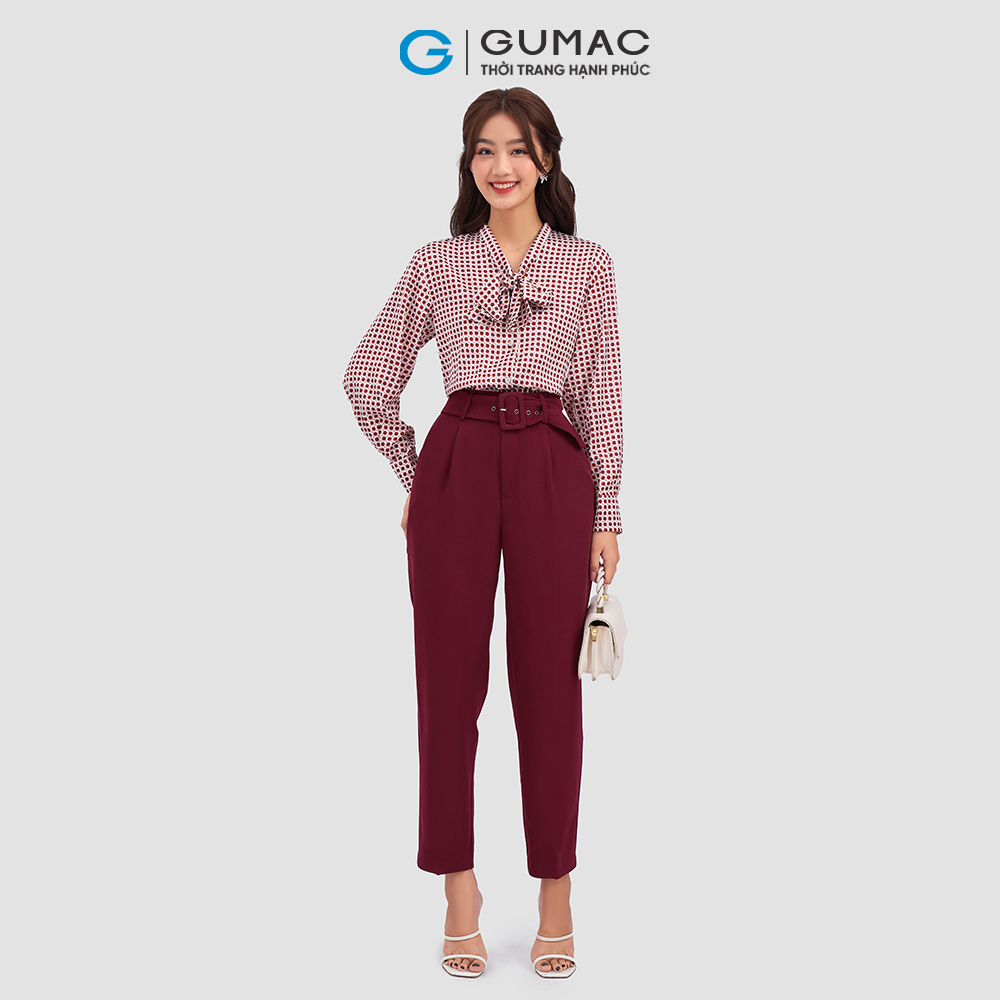 Quần baggy GUMAC LQ1111 phối đai cách điệu