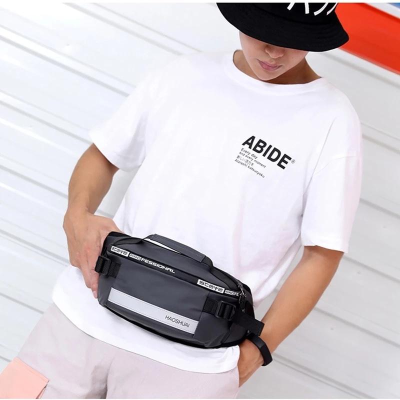 Túi Da Đeo Hông Đa Năng Chống Trộm Cho Nam