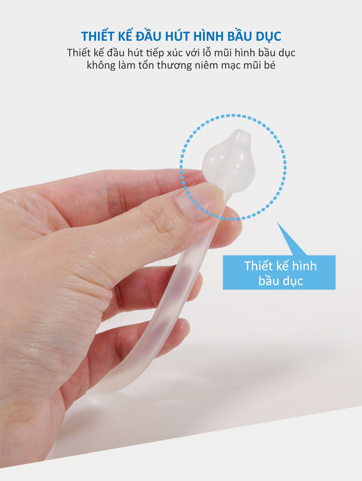 HÚT MŨI DÂY CHO BÉ SƠ SINH BẰNG SILICONE MỀM KUKU - KU5342