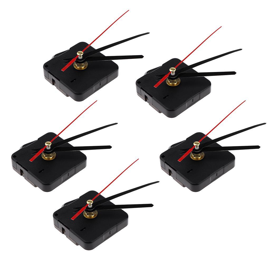 5x DIY Silent Quartz Wall Clock Spindle Movement