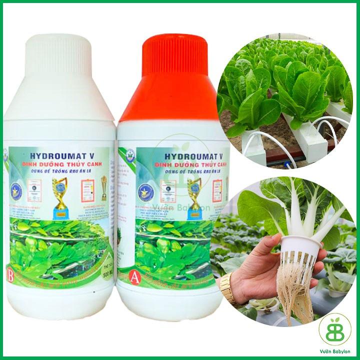 Bộ 2 Chai Dinh Dưỡng Thủy Canh Rau Ăn Lá Hydro Umat V