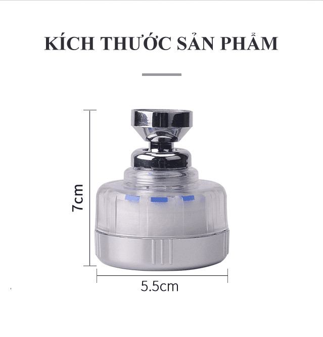 Đầu lọc nước sạch cho vòi nước (tăng áp, lọc nước) lavabor, bồn rửa chén