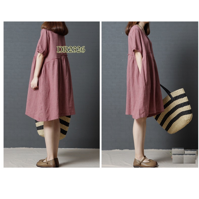 ĐẦM BẦU THÔ ĐŨI RÁP EO LỆCH DR2326