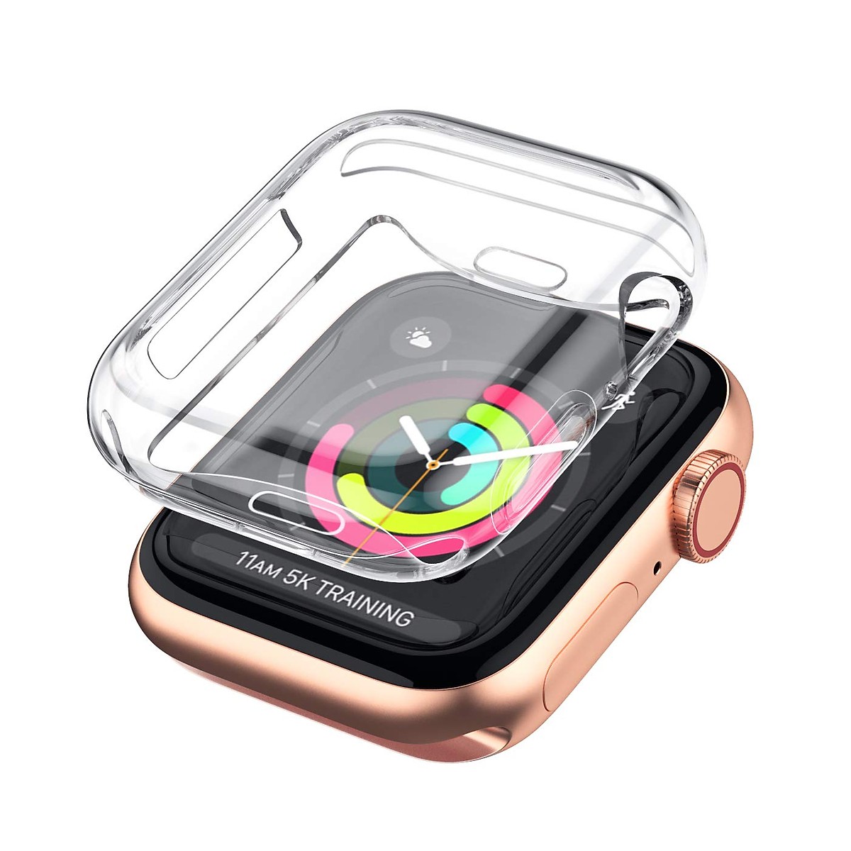 Bộ 2 Case Ốp Dẻo Silicon Dành Cho Apple Watch 38mm Series 3 2 1 (Chống Va Đập Trầy Xước, Chống Bụi, Bảo Vệ Viền Và Mặt Đồng Hồ)