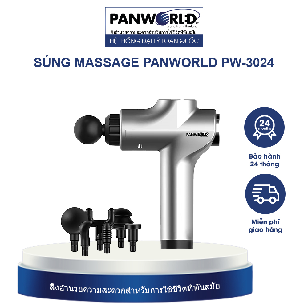 Thiết bị massage cầm tay Panworld PW-3024 - 99 cấp độ - Hàng chính hãng