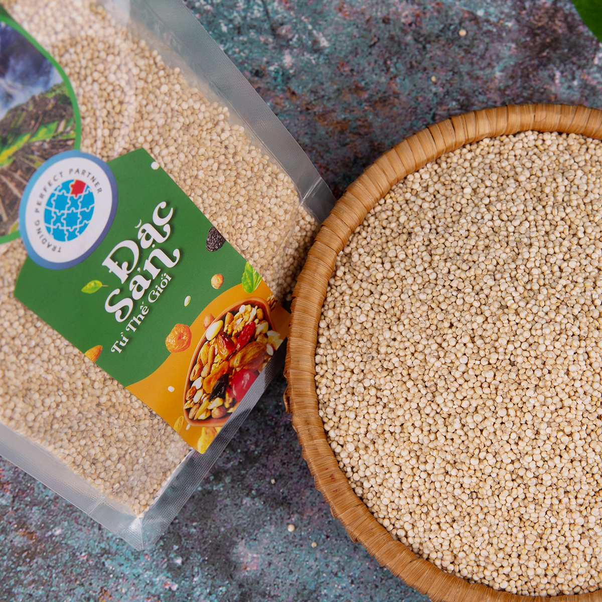 Hạt Quinoa Trắng (Diêm mạch) Hữu Cơ Trading Perfect Partner Túi 500g - Nhập Khẩu Từ Peru