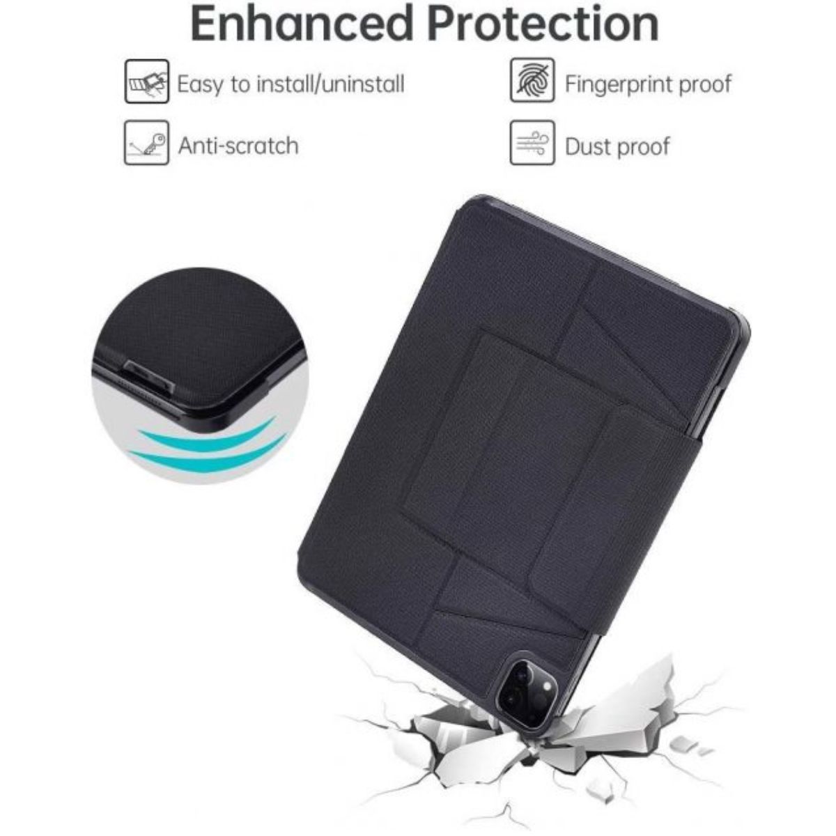 Bao da bàn phím Touchpad có thể tháo rời Choetech BH-015 dành cho Ipad Pro 12.9inch