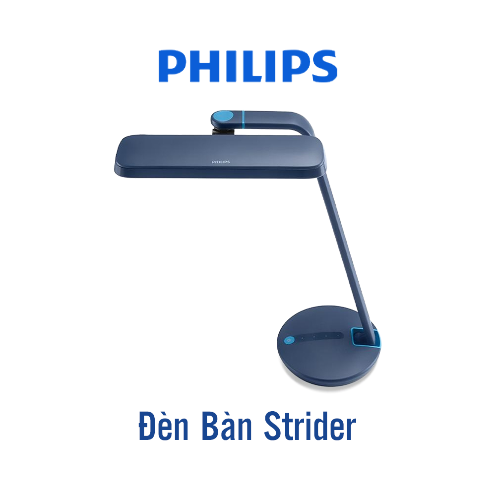 Đèn bàn Philips STRIDER 66111 table lamp LED blue 1x7W